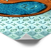 Fische und Holzschlange Poster (Ecke)