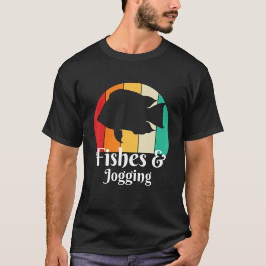 Fische Und Joggen T-Shirt (Vorderseite)