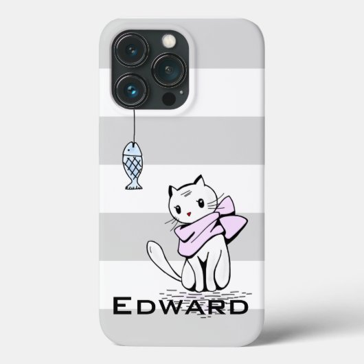 Fische und Katzen Case-Mate iPhone Hülle (Rückseite)