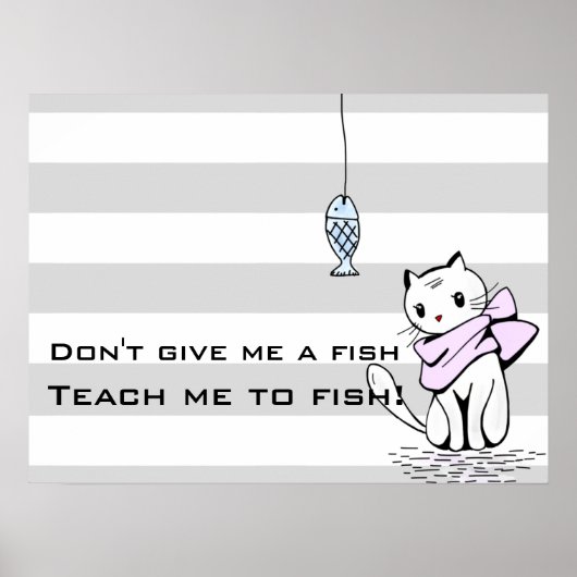 Fische und Katzen Poster (Vorne)