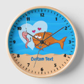 Fische und Köder in der Liebe Uhr (Vorderseite)