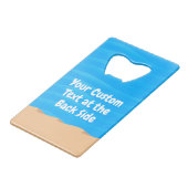 Fische und Köder in Liebe Kreditkarte Flaschenöffn Geldbeutel Flaschenöffner (Rückseite Schrägansicht)