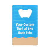 Fische und Köder in Liebe Kreditkarte Flaschenöffn Geldbeutel Flaschenöffner (Rückseite)