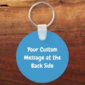 Fische und Köder in Liebe Schlüsselanhänger (Rückseite)