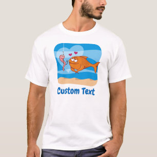 Fische und Köder in Liebe T - Shirt