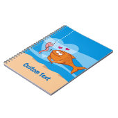 Fische und Köder in Lieben Notizblock (Linke Seite)