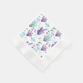 Fische und Korallengewässer Serviette (Ecke)