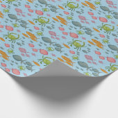 Fische und Krebse Geschenkpapier (Ecke)