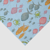 Fische und Krebse Seidenpapier (Detail)