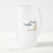 Fische und Küken Mattglas Bierglas (VorderseiteRechts)