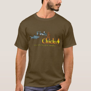 Fische und Küken T-Shirt