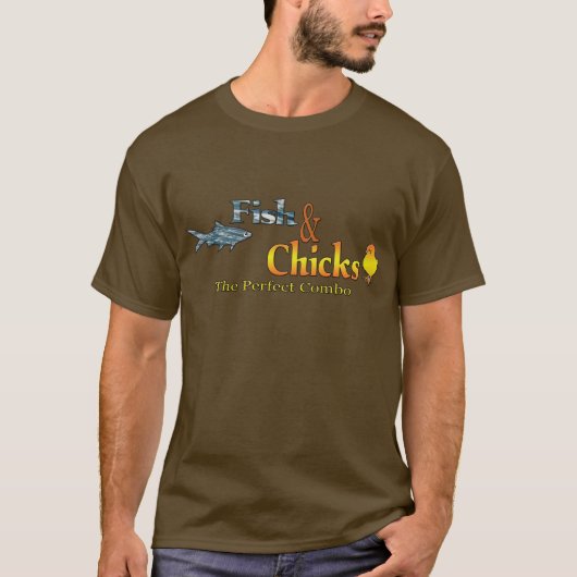 Fische und Küken T-Shirt (Vorderseite)