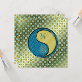 Fische und Metalldrache Karte (Vorderseite/Rückseite Beispiel)