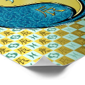 Fische und Metalldrache Poster (Ecke)