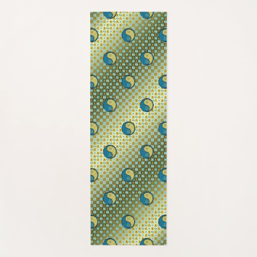 Fische und Metalldrache Yogamatte (Vorderseite)