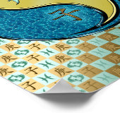 Fische und Metallräte Poster (Ecke)