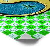 Fische und Metallziegen Poster (Ecke)