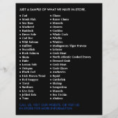 Fische und Möwen, Fischfänger/Ehefrau, Fischmarkt Flyer (Hinten)