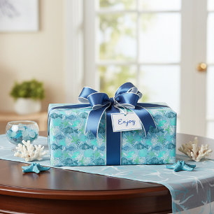 Fische und Muscheln Geschenkpapier
