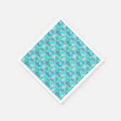 Fische und Muscheln Serviette (Ecke)