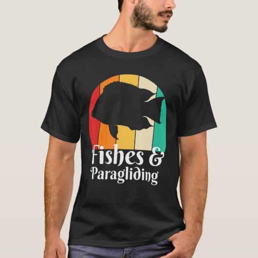 Fische und Paragliding T-Shirt (Vorderseite)