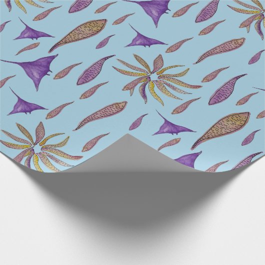 Fische und Rays Geschenkpapier (Ecke)