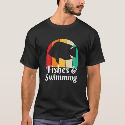 Fische und Schwimmen T-Shirt (Vorderseite)