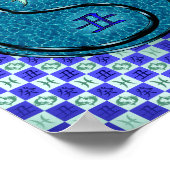 Fische und Wasser Poster (Ecke)