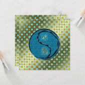 Fische und Wasserdrache Karte (Vorderseite/Rückseite Beispiel)