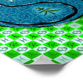 Fische und Wasserziege Poster (Ecke)