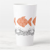 Fische und Wellen Milchtasse (Vorderseite)