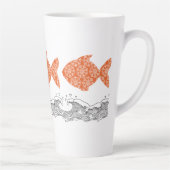 Fische und Wellen Milchtasse (Rechts)