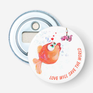 Fische und Wurmflaschen-Opener-Geschenk - Benutzer Flaschenöffner