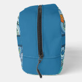 Fische unter dem Wellenmuster Waschbeutel (Rechts)