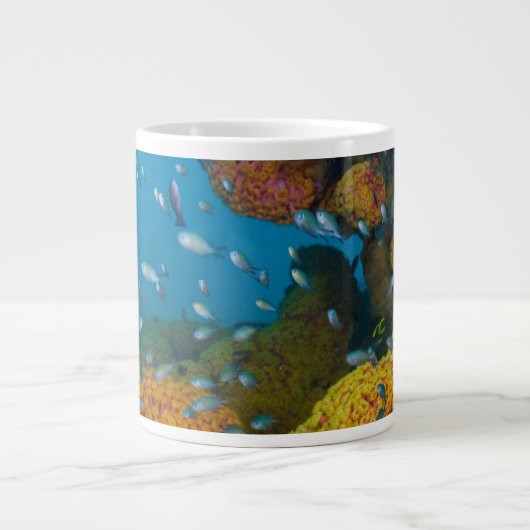 Fische unter Korallenriff Jumbo-Tasse (Vorderseite)