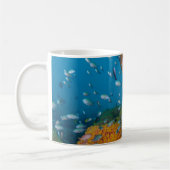 Fische unter Korallenriff Kaffeetasse (Links)