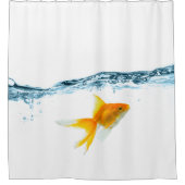 Fische unter Wasser-Duschvorhang Duschvorhang (Vorderseite)