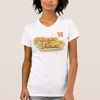 Fische Vibes Retro-Zodiac-T-Shirt | Astrologie T-Shirt