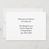 Fische, Vintager Sternbild Urania-Spiegel Einladung (Rückseite)