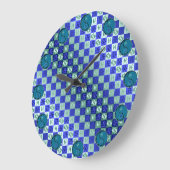 Fische & Wasserbüffel Große Wanduhr (Winkel)