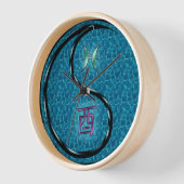Fische & Wasserhahn Uhr (Winkel)
