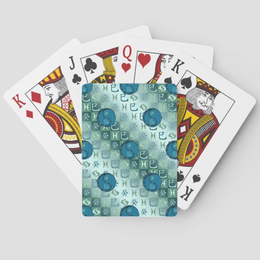 Fische & Wasserschlange Spielkarten (Rückseite)