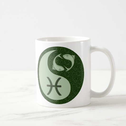 Fische Yin Yang Kaffeetasse (Rechts)