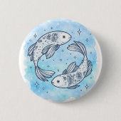 Fische-Zeichen Button (Vorderseite)