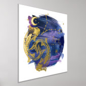 Fische Zeichen des Zodiac-Geburtsdatums Foliendrucke (Ablage )