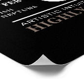 Fische Zeichen des Zodiaks, Astrologisches Poster (Ecke)