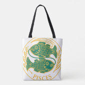 Fische Zeichen des Zodiaks auf Tasche (Rückseite)