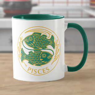 Fische Zeichen des Zodiaks Tasse