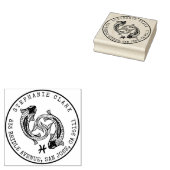 Fische Zodiac handgezeichnet Fisch | RÜCKSENDEADRE Gummistempel (Stempel)