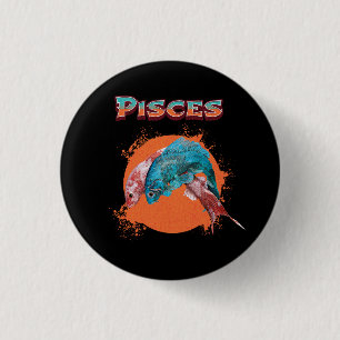 Fische-Zodiac-Horoskop Wasser Astrologie Zeichen Button